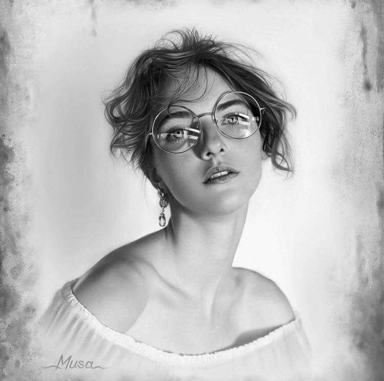 آموزش نقاشی سیاه قلم